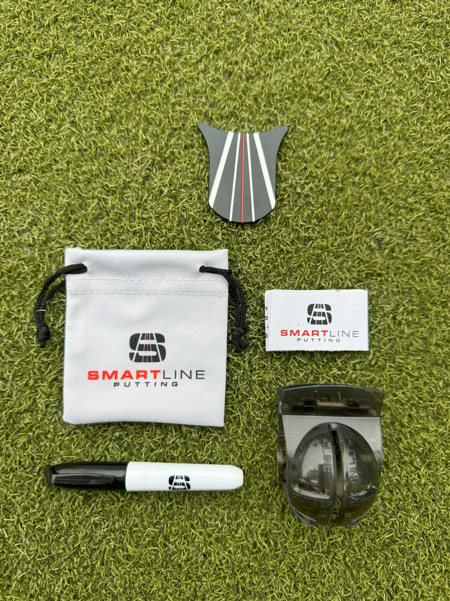 Smartline Putting System - Specially designed ball Marker & Exclusive Instruction Videos